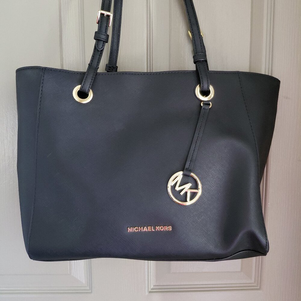Michael Kors Black Saffiano Shoulder Bag/Tote